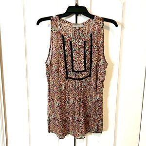 LIKE NEW 
⸻

Daniel Rainn Multicolor Flowy Sleeveless Blouse – Medium